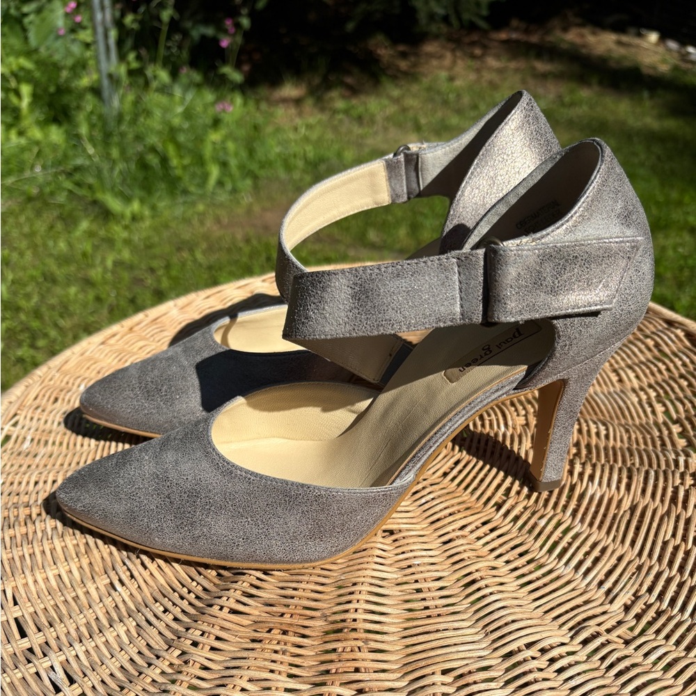 Paul Green Gray Suede Heels ~US 9 WMS